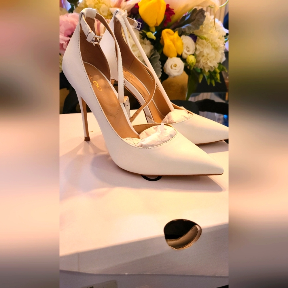 Aldo - White Staycey Heels